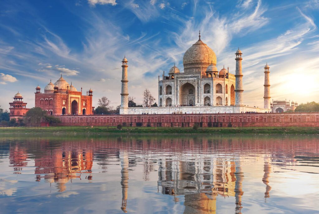 Taj Mahal at sunset, Agra, India